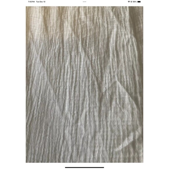 Haven Well Within Womens Lg White Long Sleeve Buttondown Shirt/Beach Coverup NEW - Picture 4 of 8